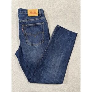 Levis 502 Jeans 18‎ Reg 29x29 Distressed Blue Regular Taper
